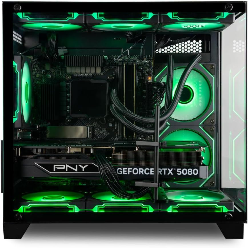 Panorama Gaming PC Desktop (NVD Geforce RTX 5080, Intel 24-Core I9-14900Kf Processor, 64GB DDR5 RAM, 2TB Gen4 Nvme SSD, Wifi 6E, HDMI, Windows 11 Pro) Best 2025 Prebuilt Tower RGB Gamer Computer