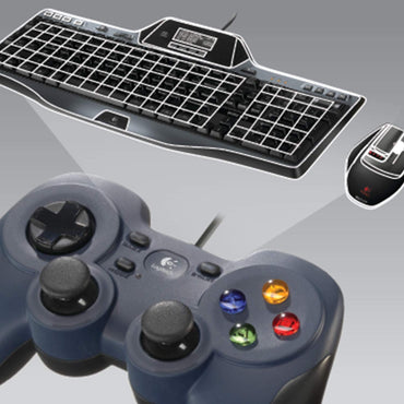 F310 Wired Gamepad Controller Console like Layout 4 Switch D-Pad PC - Blue/Black