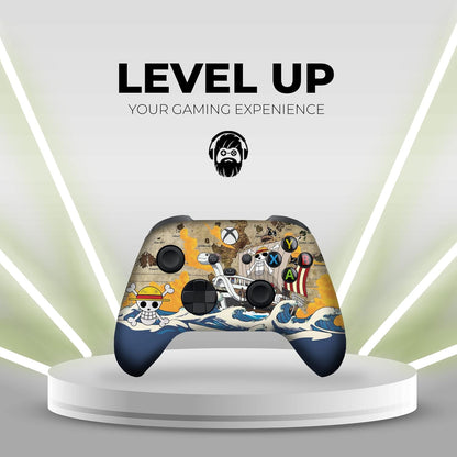 One Peice Custom X-Box Controller Wireless Compatible with X-Box One/X-Box Series X/S Proudly Customized in USA with Permanent HYDRO-DIP Printing (NOT JUST a SKIN)