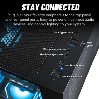 Panorama Gaming PC Desktop (NVD Geforce RTX 5080, Intel 24-Core I9-14900Kf Processor, 64GB DDR5 RAM, 2TB Gen4 Nvme SSD, Wifi 6E, HDMI, Windows 11 Pro) Best 2025 Prebuilt Tower RGB Gamer Computer