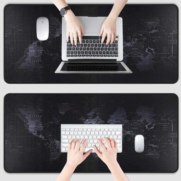 Large Gaming Mouse Map Pad 800×300×2MM (31.50X11.81X0.08 Inch),With Non-Slip Base,Waterproof and Foldable Pad,Desktop Pad Suitable for Gamers,Suitable for Desktop,Office and Home,Black
