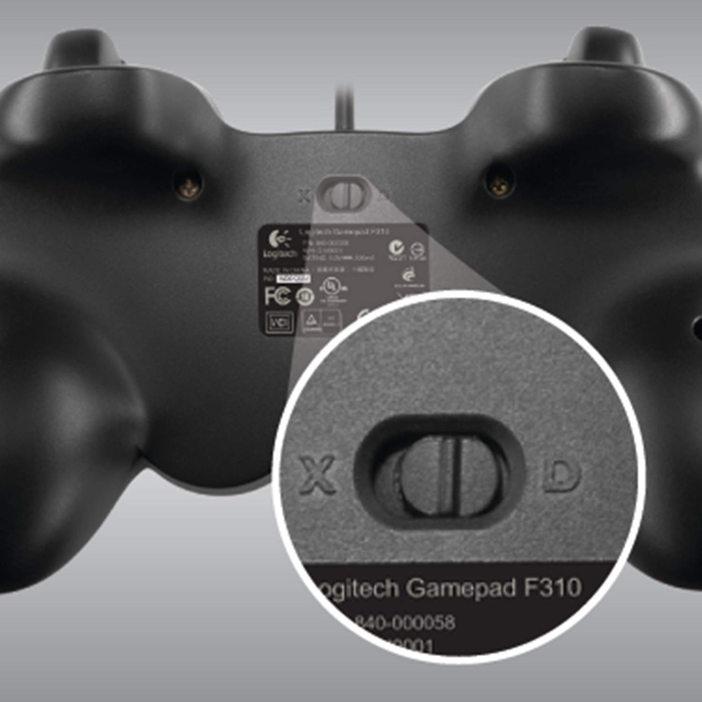 F310 Wired Gamepad Controller Console like Layout 4 Switch D-Pad PC - Blue/Black