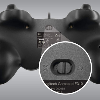 F310 Wired Gamepad Controller Console like Layout 4 Switch D-Pad PC - Blue/Black